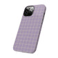 Lavender Grid Snap Case