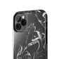 Grey & White liquid paint pattern Tough Case