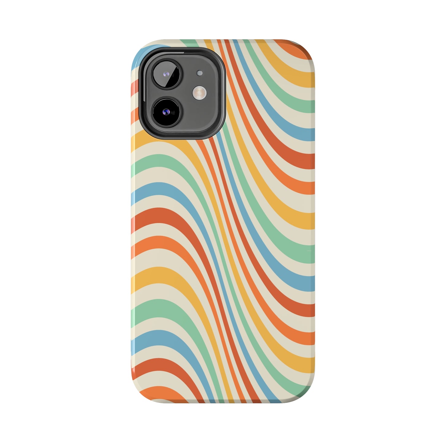 Retro Swirl Tough iPhone Case