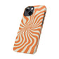 Orange Dizzy Spiral Snap Case