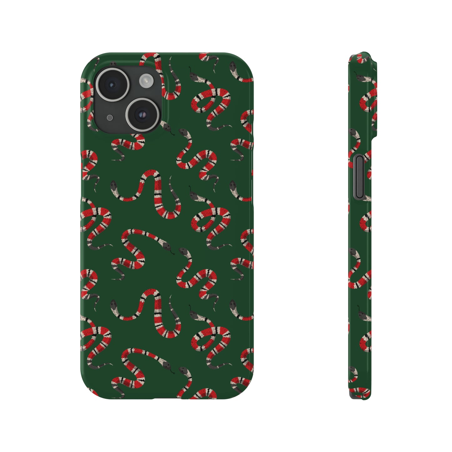 Snake Pattern Snap Case