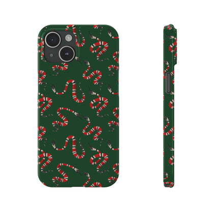 Snake Pattern Snap Case