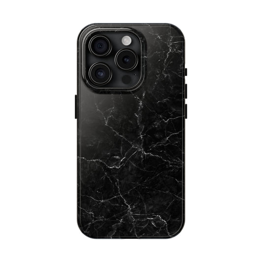 Marquina Black Tough iPhone Case