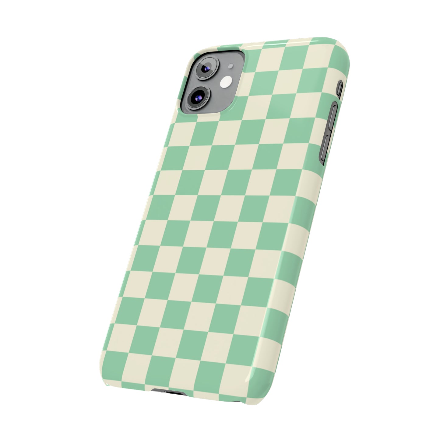 Retro Mint Checkers Snap Case