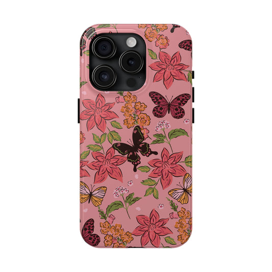 Butterflies Tough iPhone Case