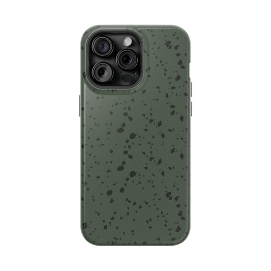 Olive Green Terrazzo MagSafe Tough Case