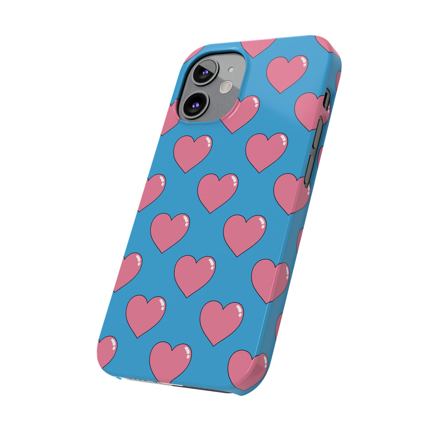 Bubblegum Heart Snap Case