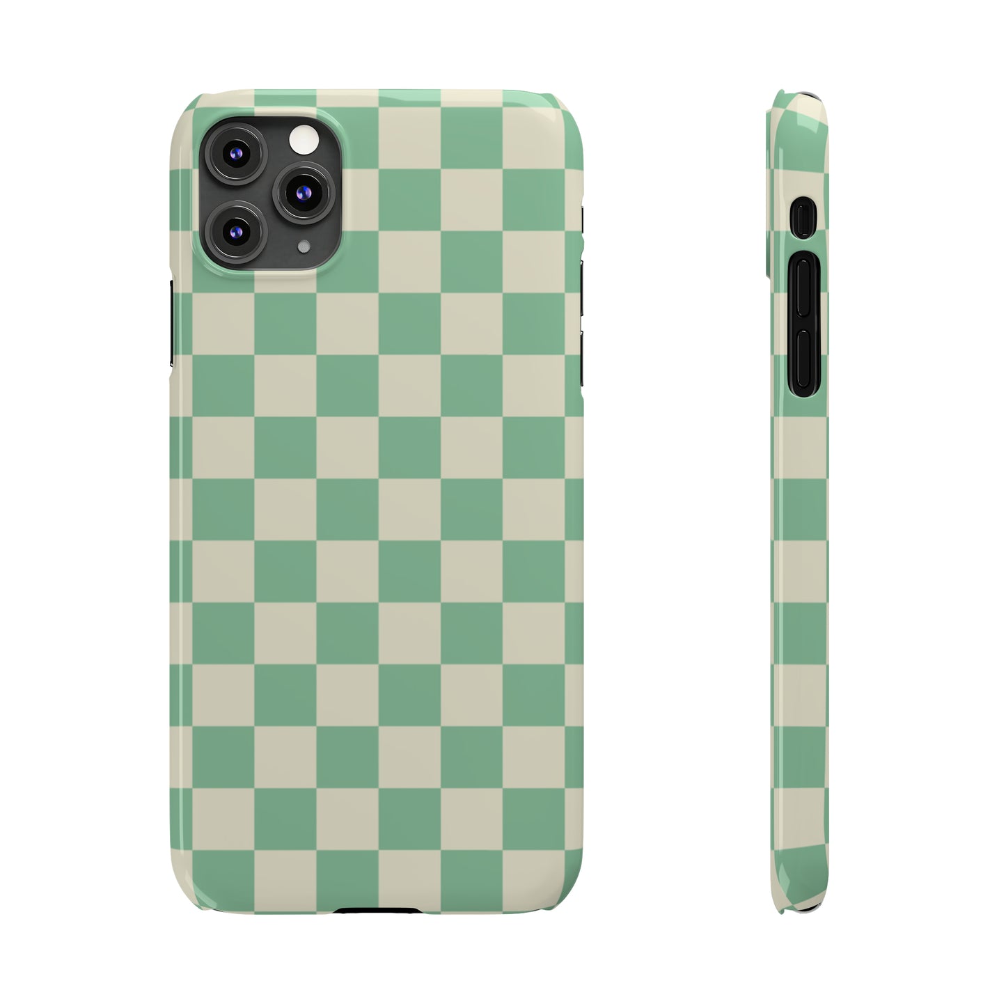 Retro Mint Checkers Snap Case