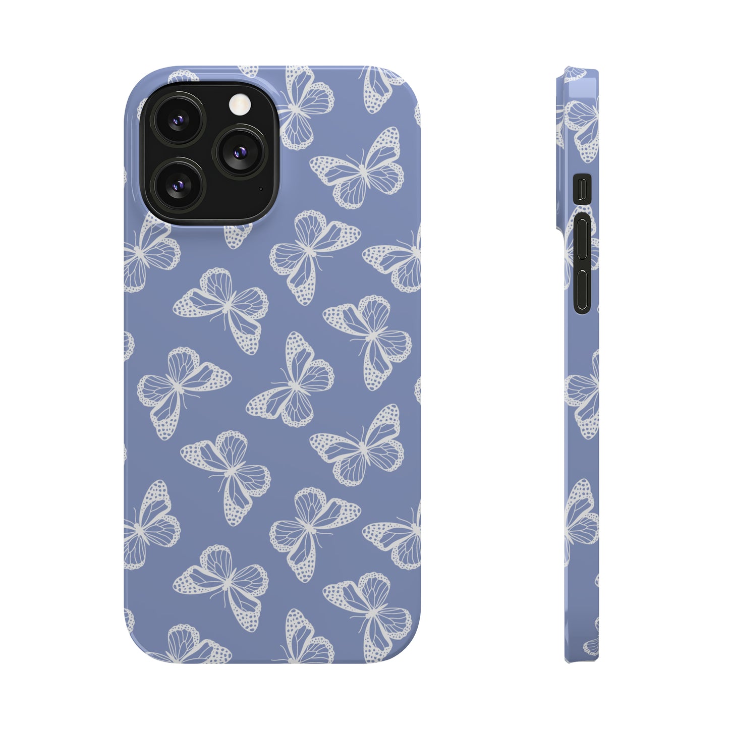 Lavender Butterflies Snap Case