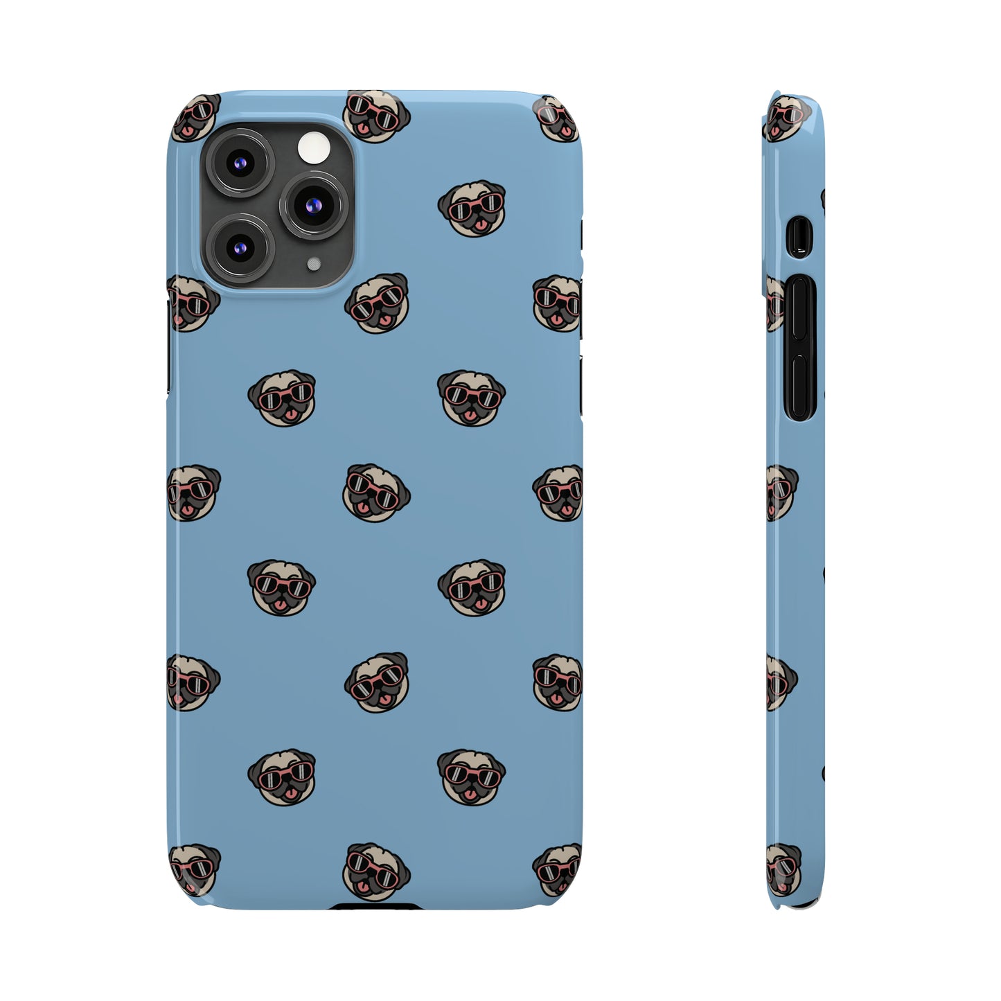 Pug Pattern Snap Case