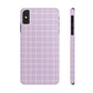 Lavender Grid Snap Case