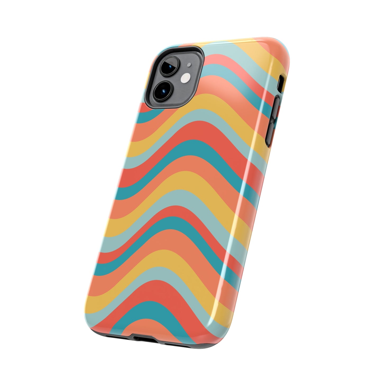 Wavy Pattern Tough iPhone Case