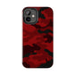 Red Camouflage Tough Case