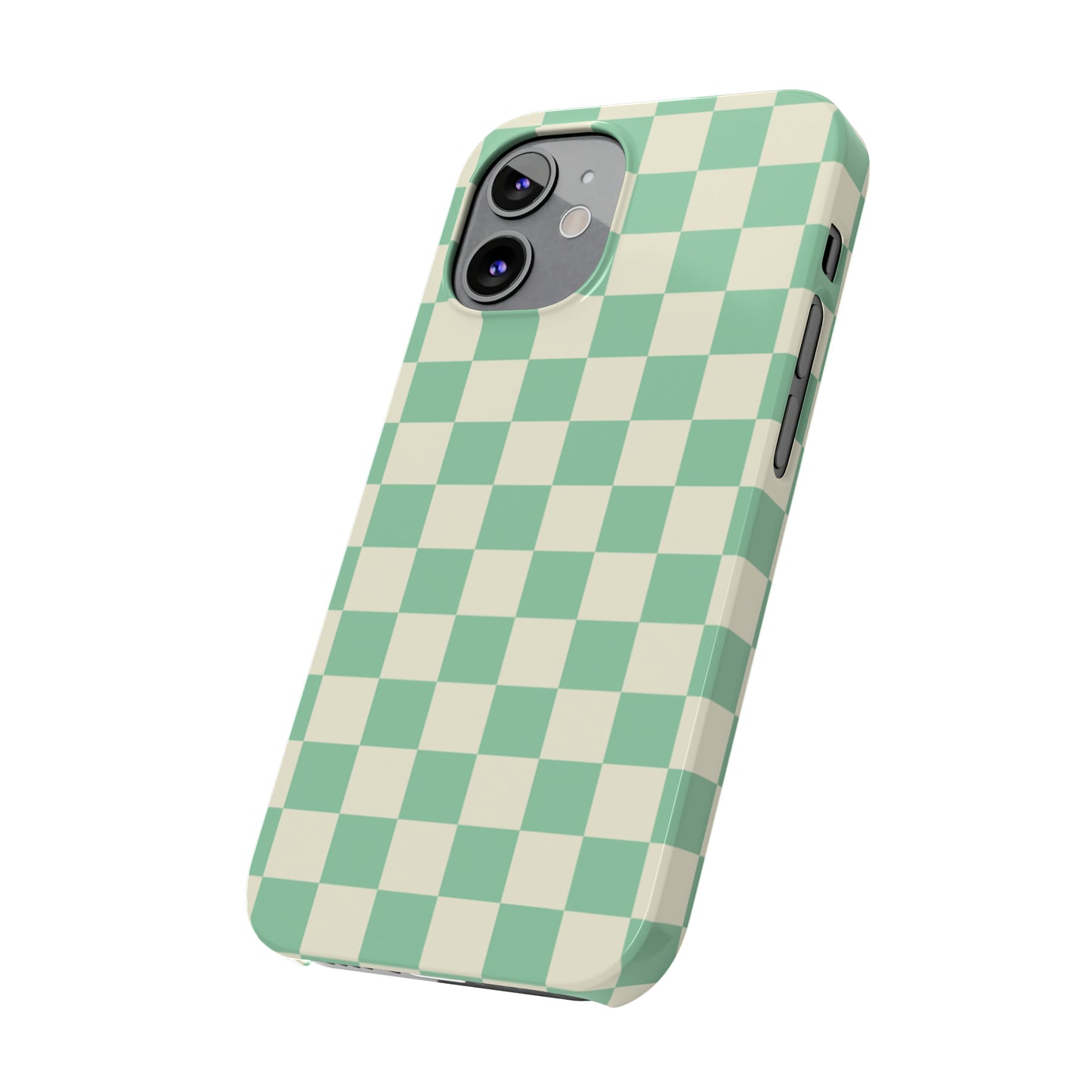 Retro Mint Checkers Snap Case