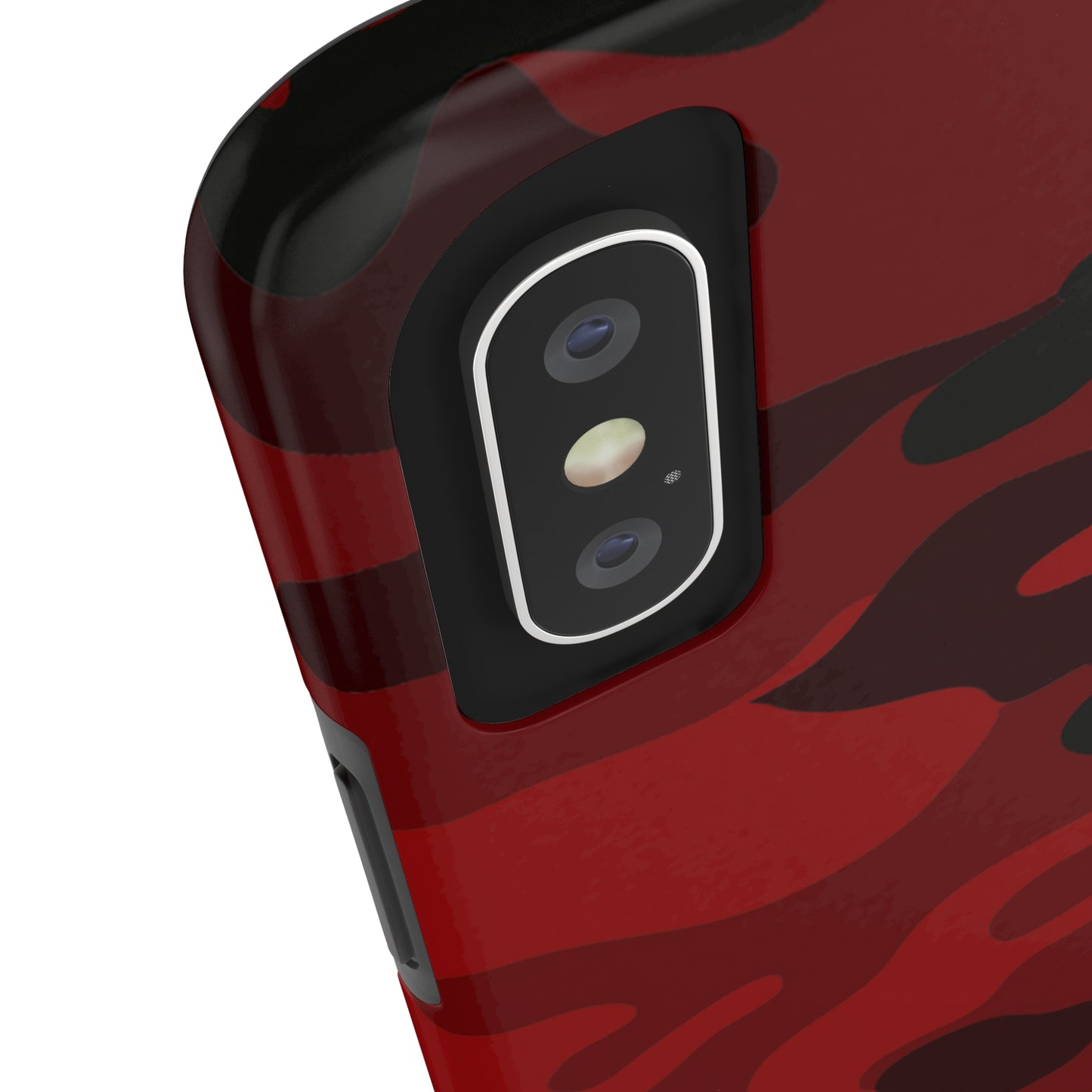 Red Camouflage Tough Case