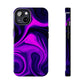 Purple liquid marble pattern Tough Case