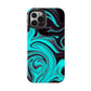 Aqua liquid marble pattern Tough Case