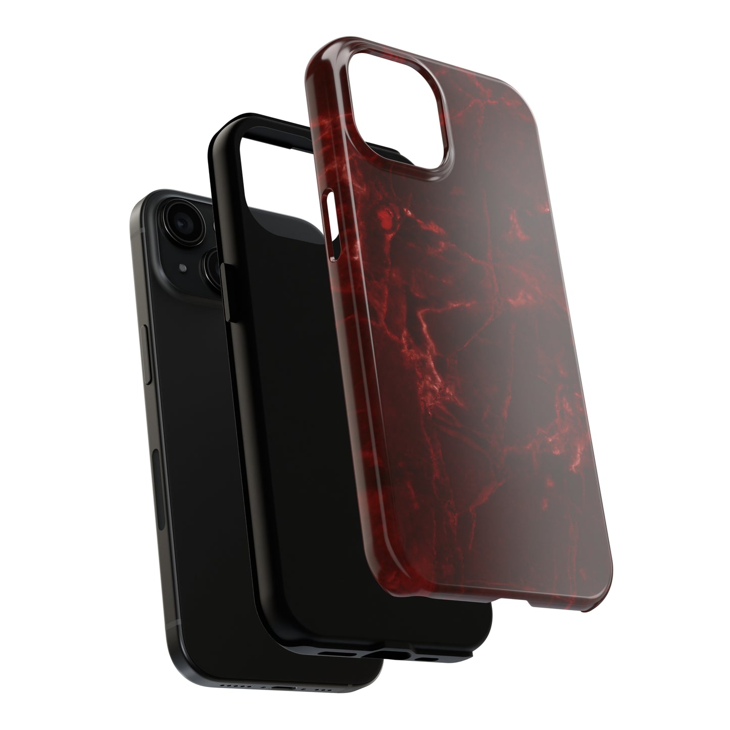 Red stone pattern Tough Case