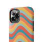 Wavy Pattern Tough iPhone Case