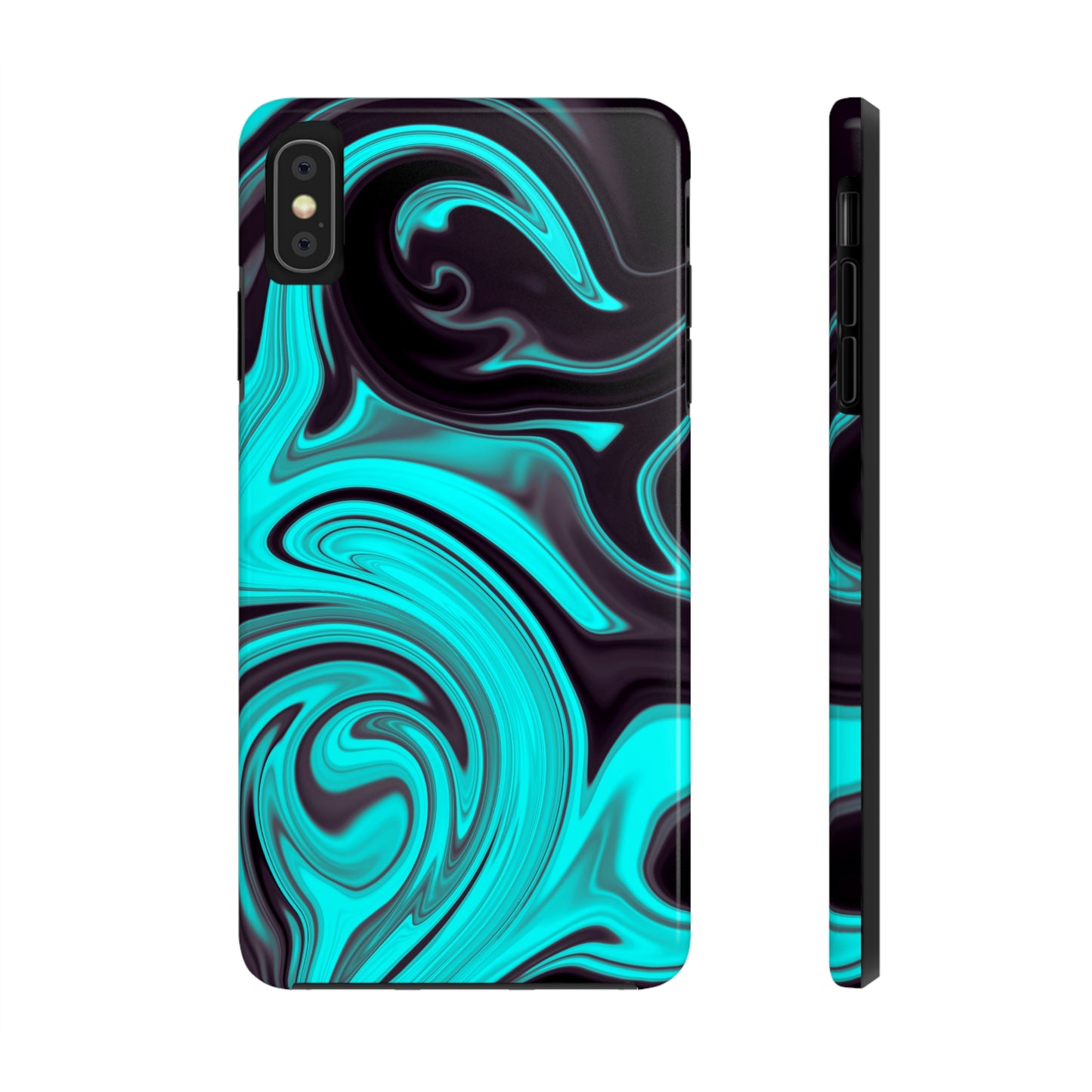 Aqua liquid marble pattern Tough Case