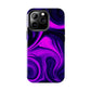 Purple liquid marble pattern Tough Case