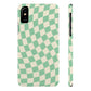 Pistachio Checkers Snap Case