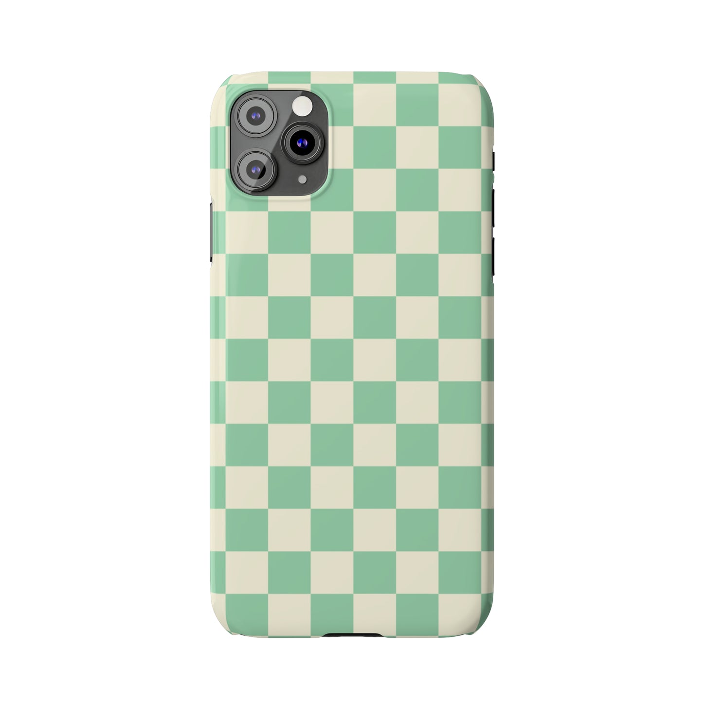 Retro Mint Checkers Snap Case