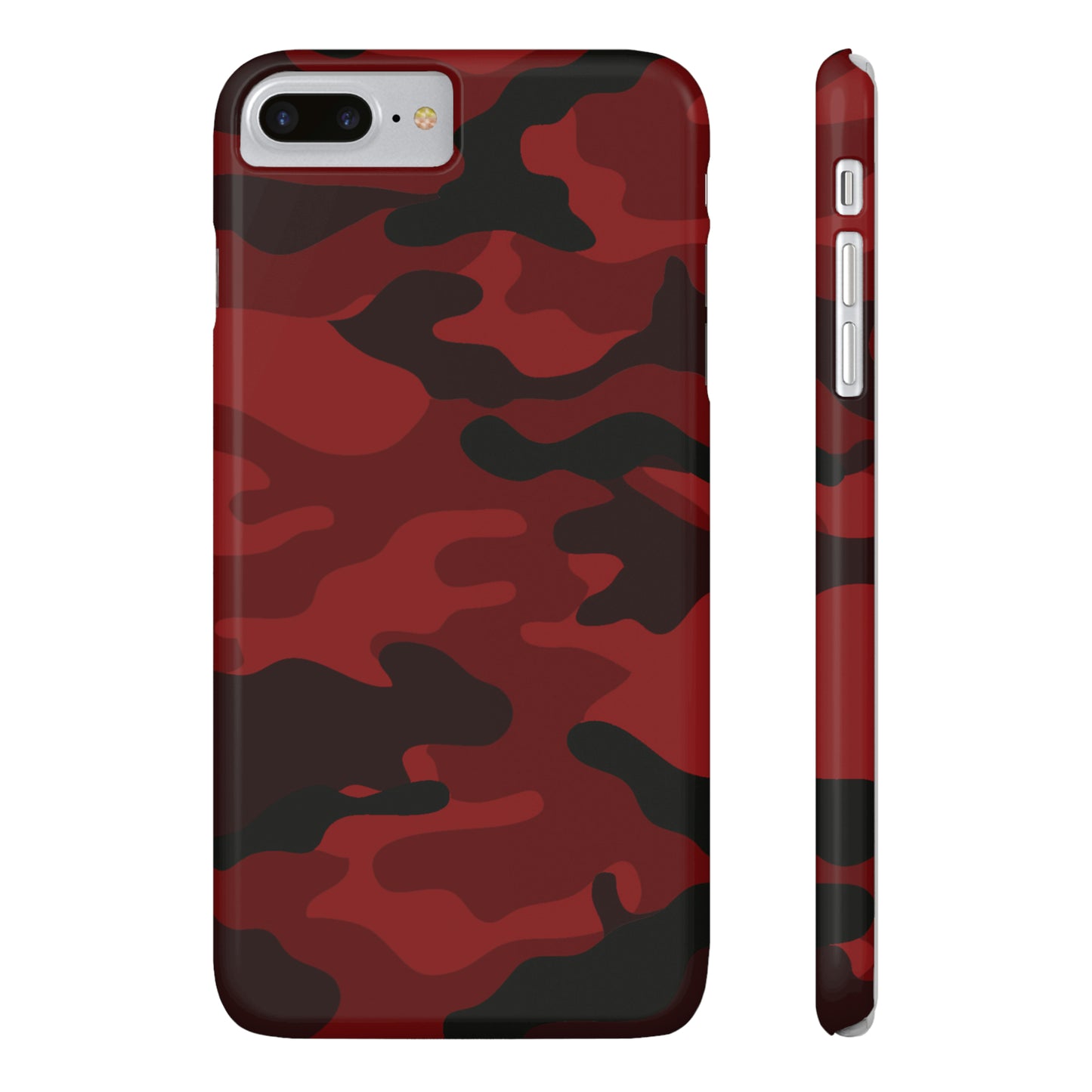 Red Camouflage Snap Case