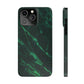 Dark green marble pattern Snap Case