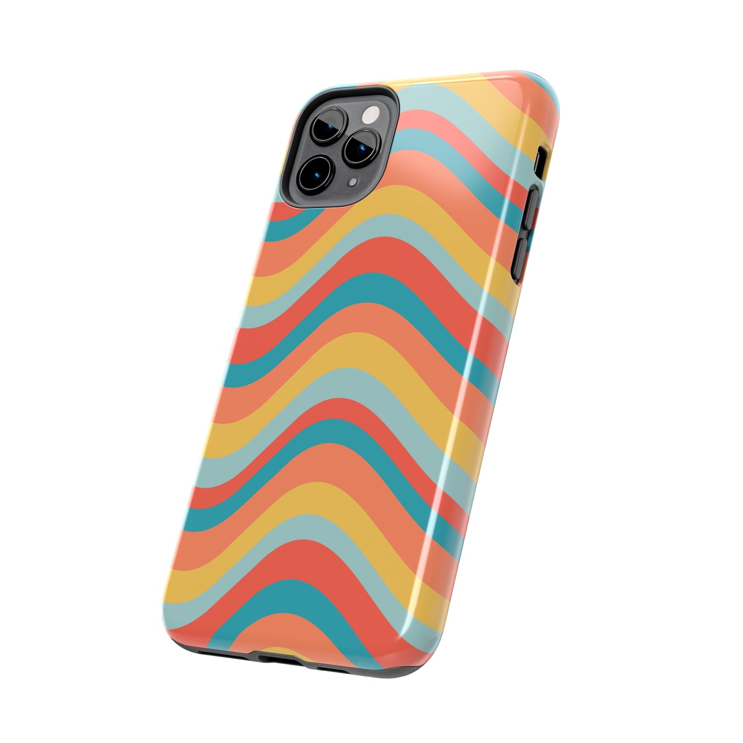 Wavy Pattern Tough iPhone Case