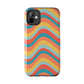 Wavy Pattern Tough iPhone Case