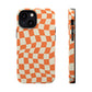 Retro Orange Peel Crazy Checkers MagSafe Tough Case