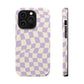 Lavender Crazy Checkers MagSafe Tough Case