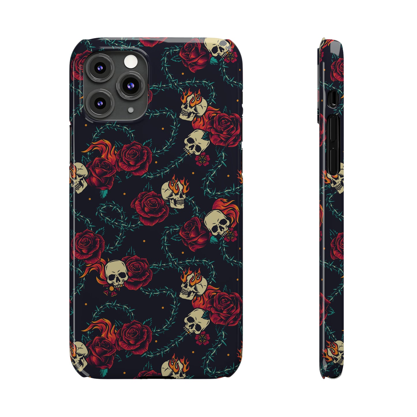 Skulls & Roses Snap Case