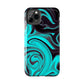 Aqua liquid marble pattern Tough Case