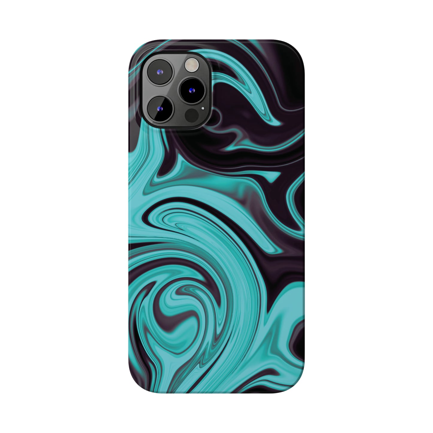 Aqua liquid marble pattern Snap Case