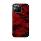 Red Camouflage Tough Case