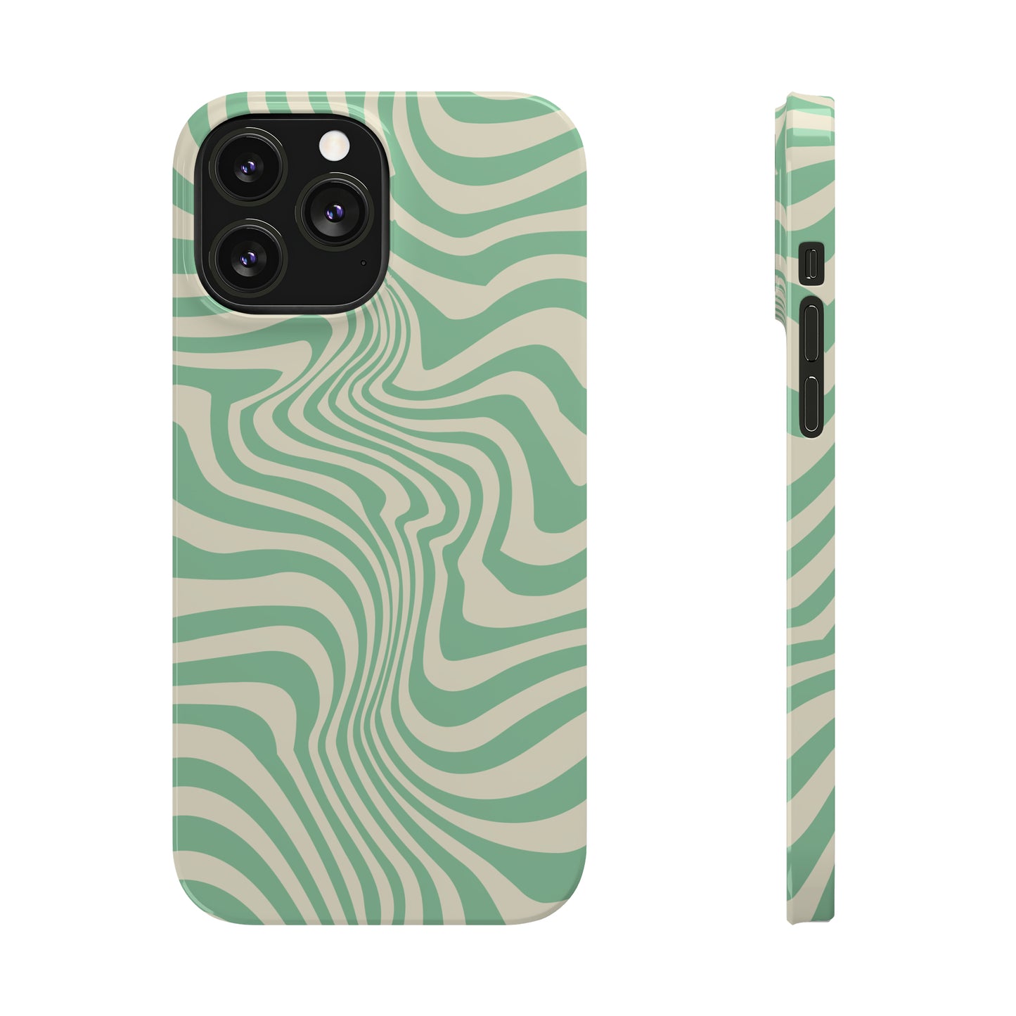 Pistachio Swirls Snap Case