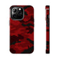 Red Camouflage Tough Case