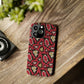 Red Snake Skin Snap Case