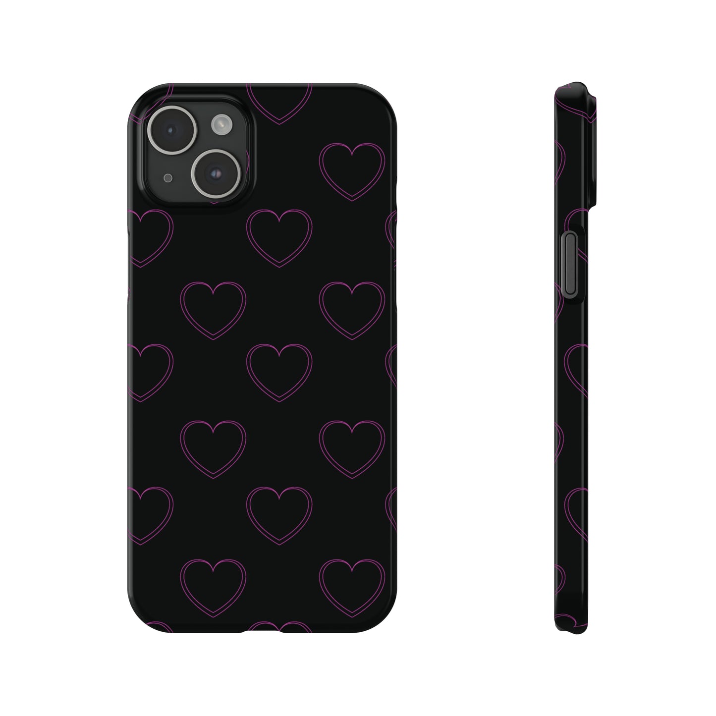 Y2K Heart Snap Case