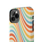 Retro Swirl Tough iPhone Case