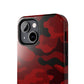 Red Camouflage Tough Case