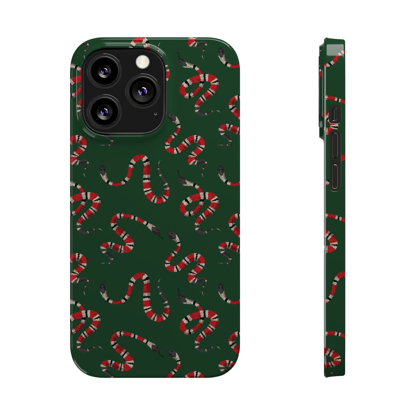 Snake Pattern Snap Case