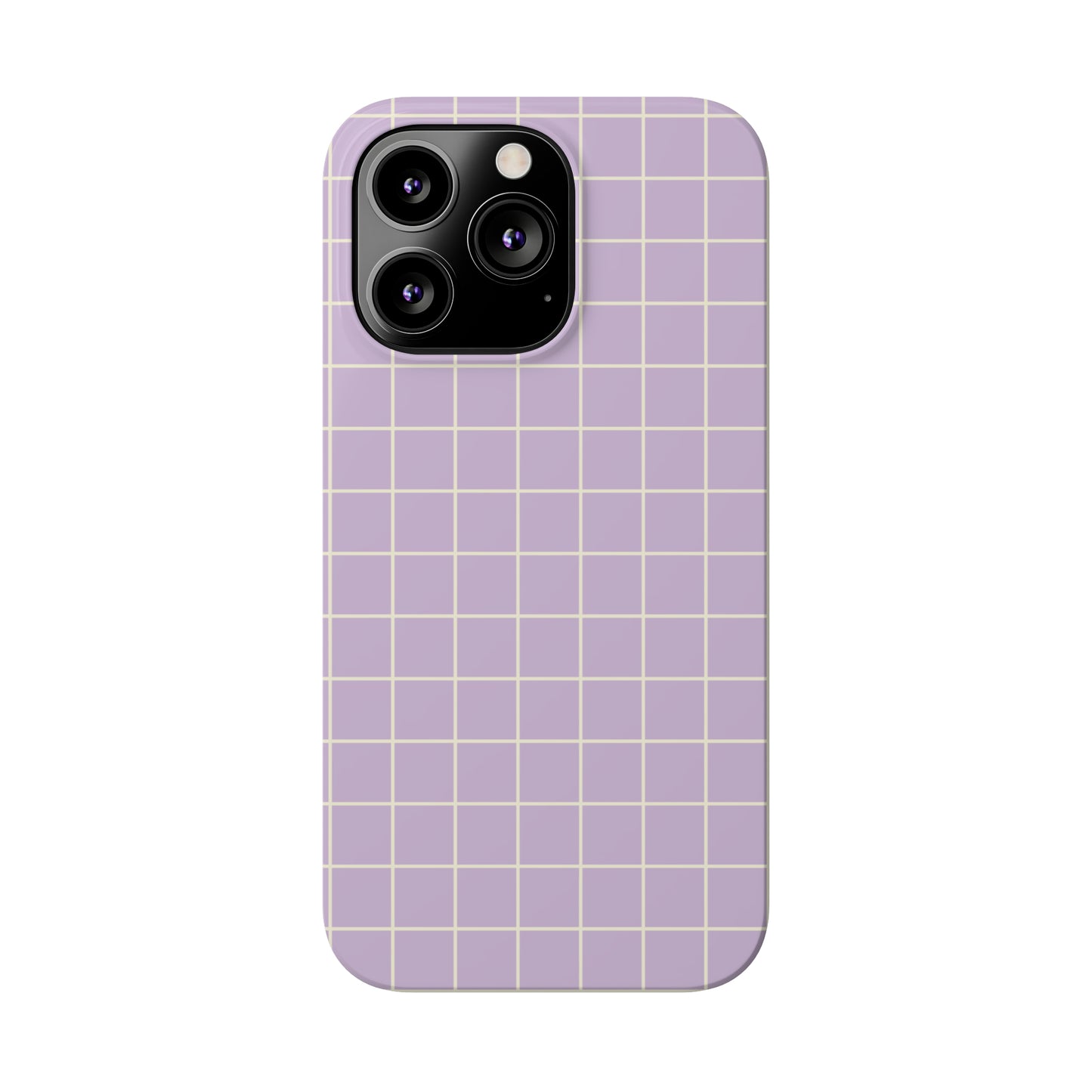 Lavender Grid Snap Case