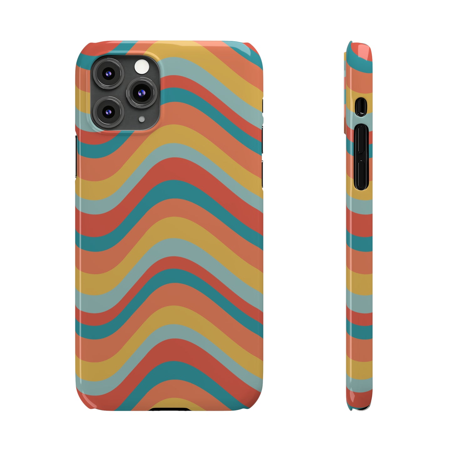 Wavy Pattern Snap Case