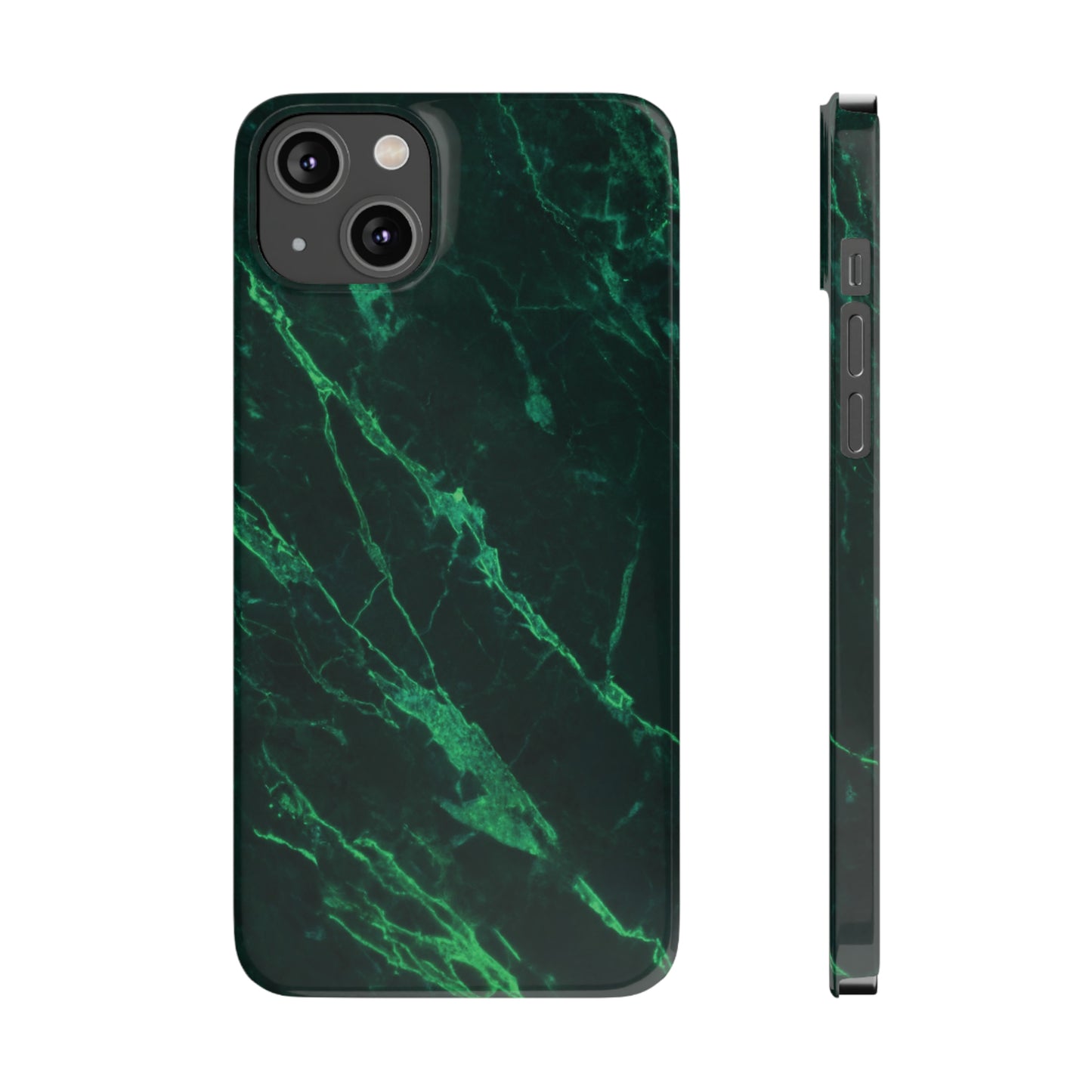 Dark green marble pattern Snap Case