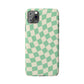 Pistachio Checkers Snap Case