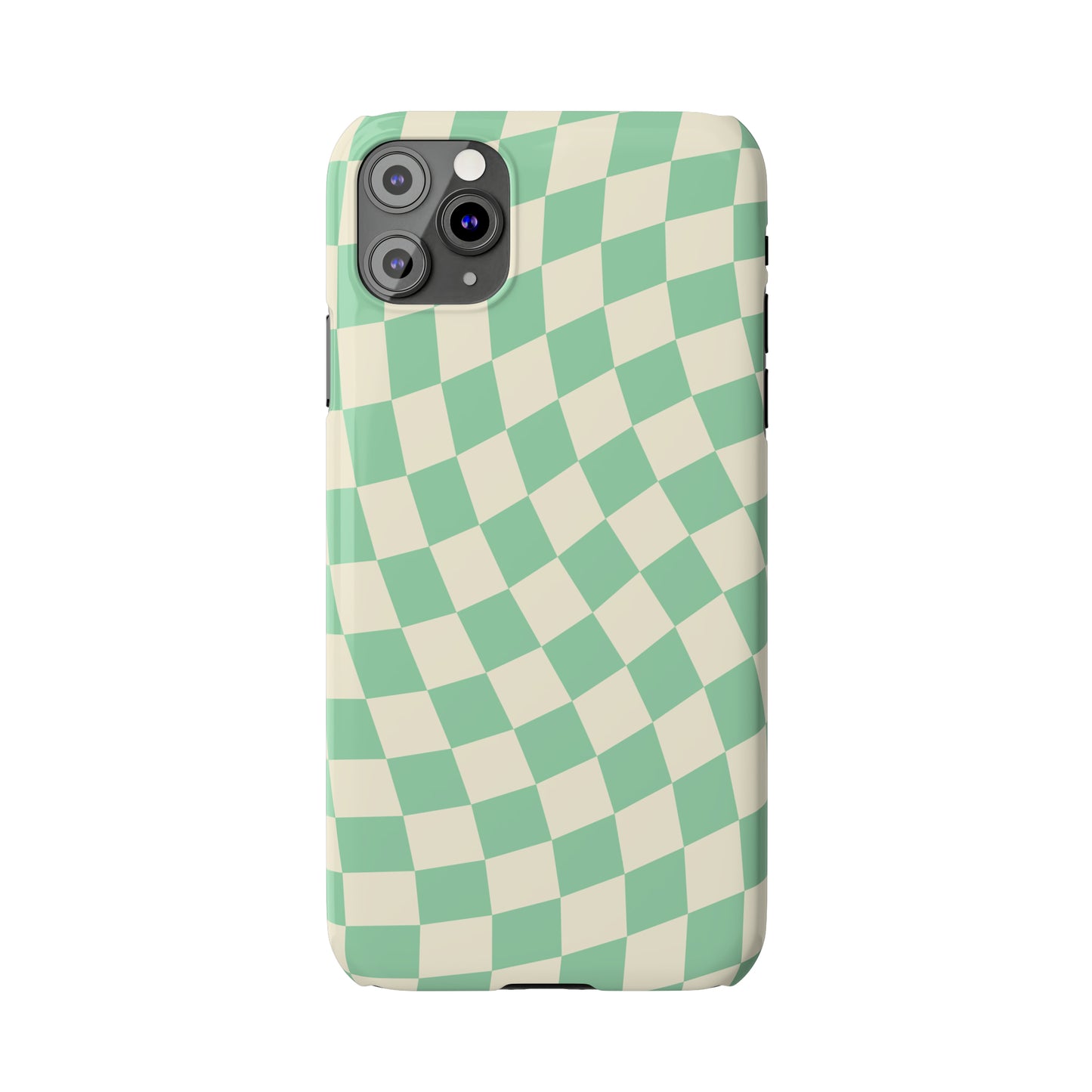 Pistachio Checkers Snap Case