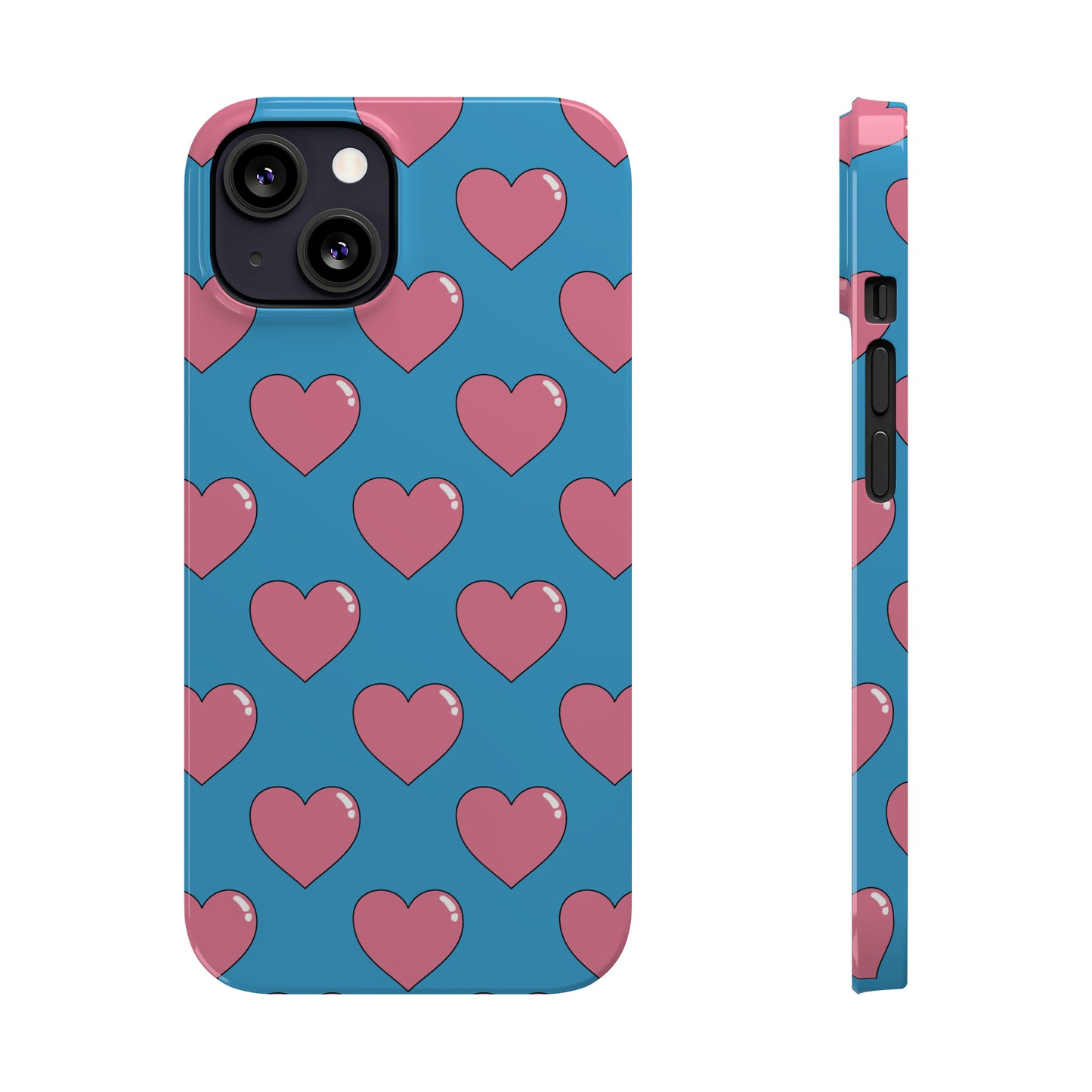 Bubblegum Heart Snap Case